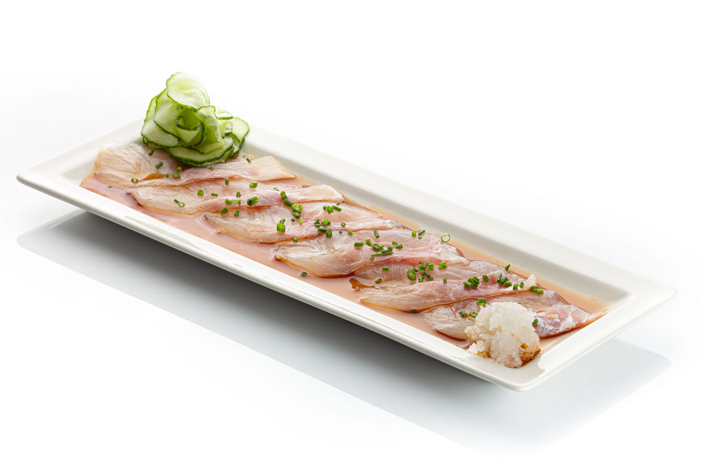 Sea bass usuzukuri sashimi Neko.ee